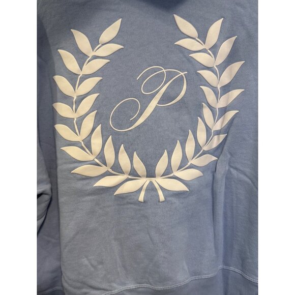 Victorias Secret Pink Womens Full-Zip Hoodie XX-Large Light Blue Laurel Logo - Picture 7 of 9
